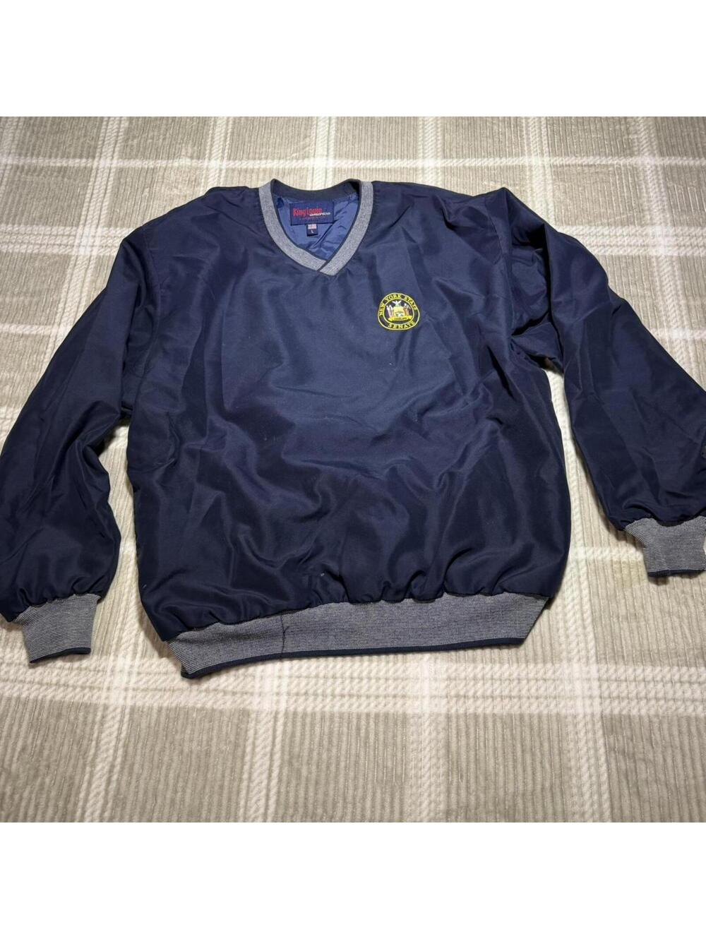 King Louie Men's Navy and Blue Jacket